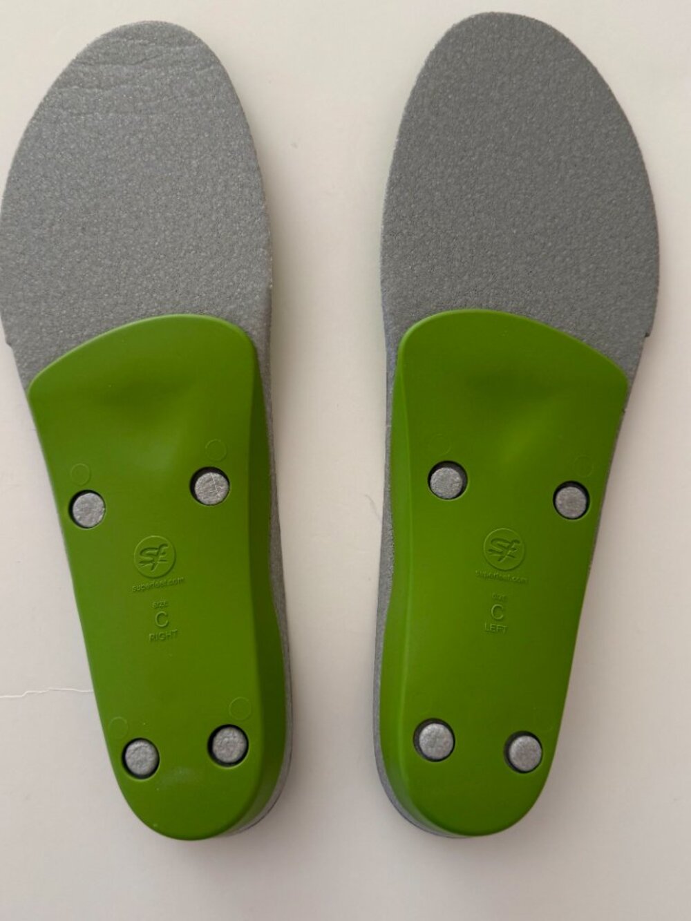 Superfeet Green Insoles Size C High Arch Maximum Support - Picture 4 of 13